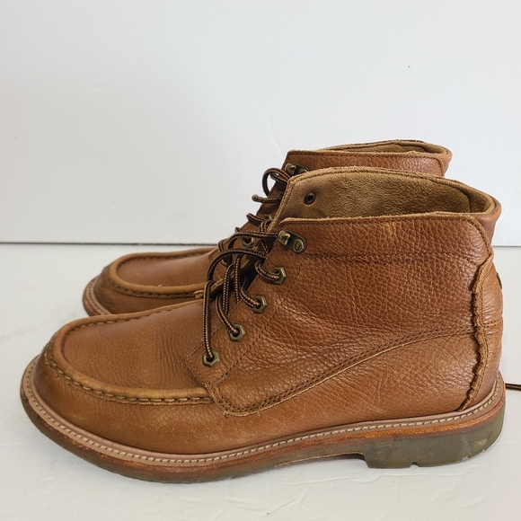 B20 Olukai Men's kohala US 9 Brown Leather  Waterproof Lace-Up chukka boots - Picture 1 of 6